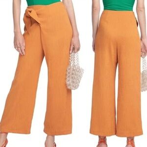 Astr the Label Orange Wide-Leg Palazzo Pants‎ Boho Cottagecore Lagenlook Size M